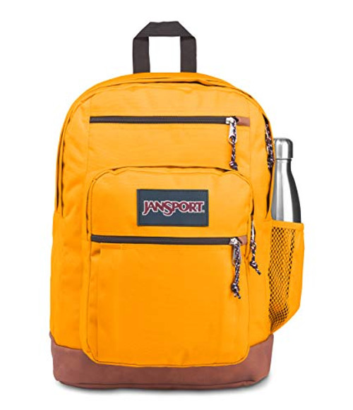 JanSport Cool Student 15-inch Laptop Backpack - Classic School Bag, Spectra Yellow