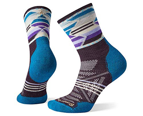 Smartwool Women's PhD Outdoor Light Pattern Mid Crew Bordeaux Medium