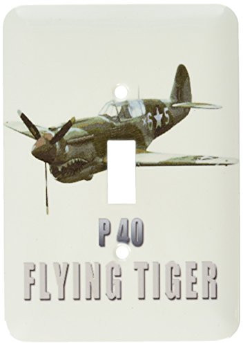 3dRose lsp_31869_1 Flying Tiger Aircraft Toggle Switch, Multicolor