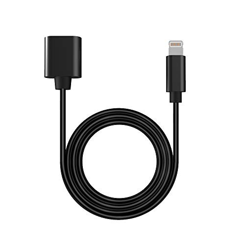 ZEEY Universal Cable Cord Wire iOS/Micro-USB/Type-C Connector Adapter Extension Cable Compatible with DJI Osmo Pocket Handheld Gimbal Camera (3.28 ft Cable for iOS)