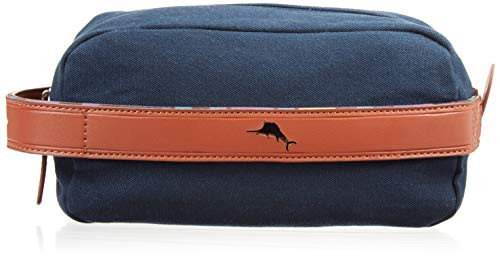 Tommy Bahama Men's Toiletry Travel Kit Hanging Bag with Zipper Pocket, Navy Zip, One Size