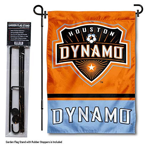 WinCraft Houston Dynamo Garden Flag with Stand Pole Holder
