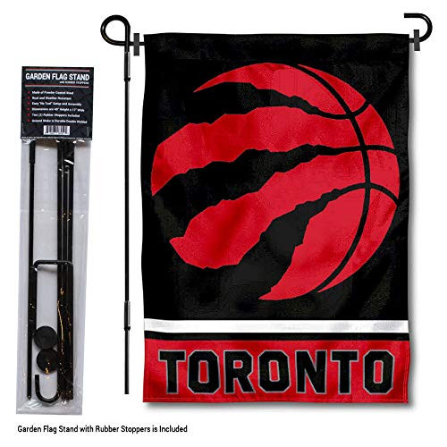 WinCraft Toronto Raptors Garden Flag with Stand Holder