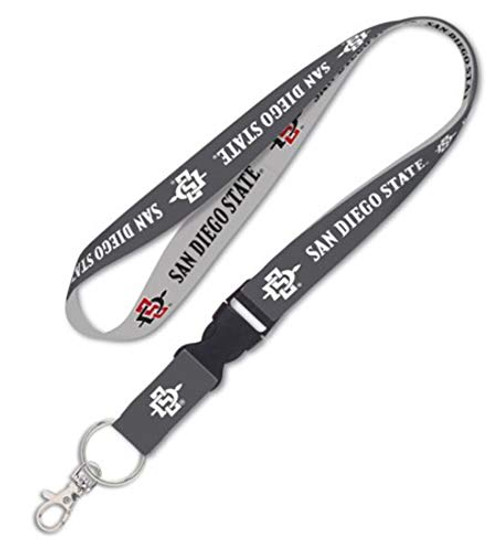 San Diego State Aztecs NCAA Charcoal Edition Premium Lanyard Key Ring San Diego State Aztecs NCAA Charcoal Edition Premium Lanyard Key Ring