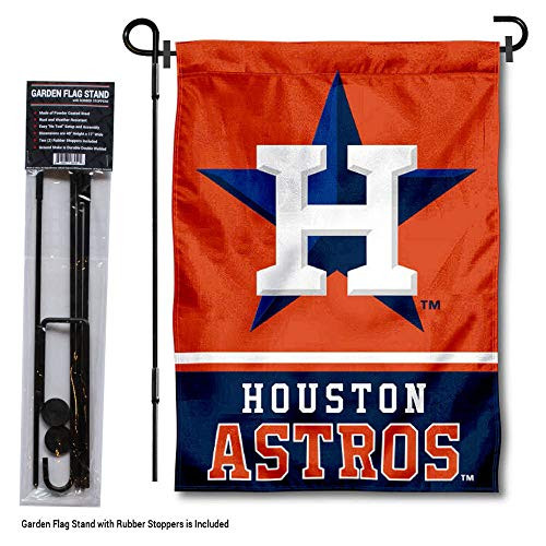 WinCraft Houston Astros Garden Flag with Stand Holder