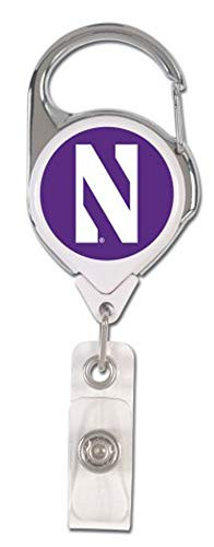 NCAA Northwestern Wildcats Premium Badge Reel Id Holder