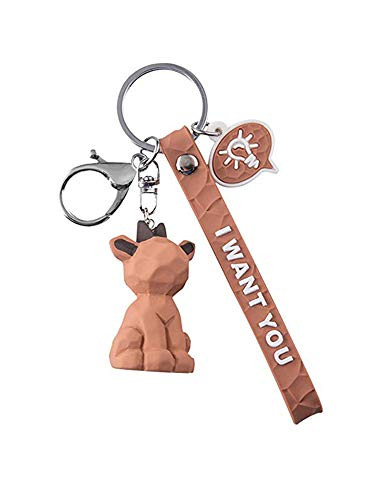 Deer Keychains Cute Keychains,Collectable Figurines Key Ring Car Key Chain Features a Detachable Keyring for Girls