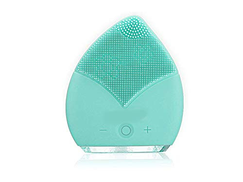 Leaf Sonic Facial Cleansing Brush with Timer and Anti-Aging Facial Massager, Exfoliate Smooth Skin for a Radiant Clear Complexion Facial Cleansing Brush - Silicone Face Brush
