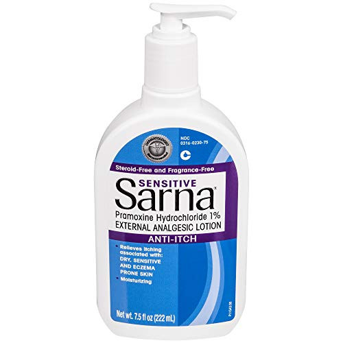 Sarna Sensitive Anti-Itch Moisturizing Lotion for Dry Irritated Skin, 7.50 oz.
