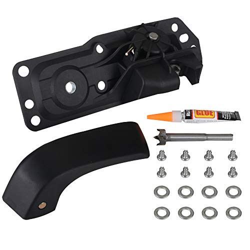 LAMDA Interior Door Handle Inside Kit Front Driver Left Side Fit 2007-2013 Chevrolet Silverado 1500 2500HD 3500HD GMC Sierra 1500 2500HD 3500HD
