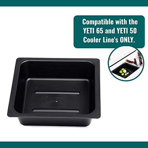 Yeti 50 & 65 Quart Cooler Dry Goods Tray - Solid Plastic Dry Goods Tray Specifically Designed to Only Fit The Yeti 50 & 65 Coolers