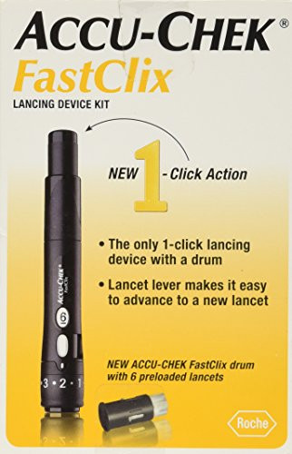 Fastclix Accu-Chek Fastclix Lancing Device Kit, Black