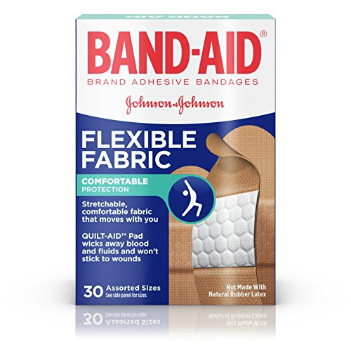 BAND-AID Bandages Flexible Fabric Assorted Sizes 30 Each (Pack of 2) BAND-AID Bandages Flexible Fabric Assorted Sizes 30 Each (Pack of 2)