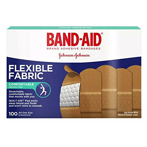 Band-AID Flexible Fabric Adhesive Bandages 3/4 Inch X 3 Inches 100 ea (Pack of 4) Band-AID Flexible Fabric Adhesive Bandages 3/4 Inch X 3 Inches 100 ea (Pack of 4)