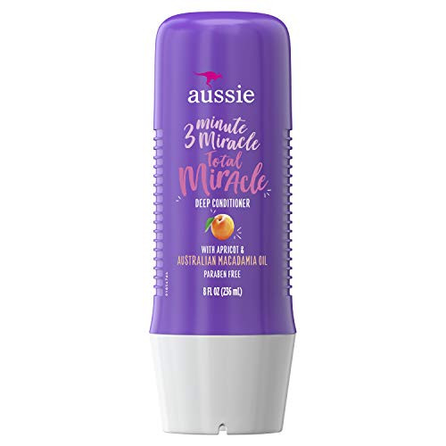 Damage Repair - Aussie Paraben-Free Total Miracle 3 Minute Miracle Conditioner w/ Apricot, 8.0 fl oz (Packaging May Vary)