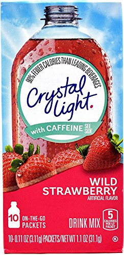 Crystal Light On The Go Wild Strawberry Energy Drink Mix- 10 CT