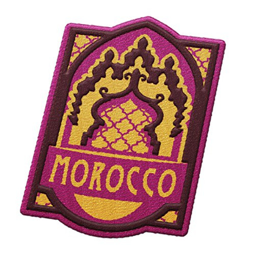 Vagabond Heart Morocco Travel Patch - Moroccan gates / Casablanca or Tangiers or Marakesh / Great souvenir for backpacks and luggage / Backpacking and travelling badge.