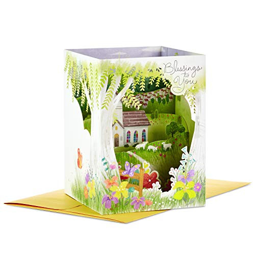 Hallmark Paper Wonder Displayable Pop Up Easter Card (Blessings to You Church)