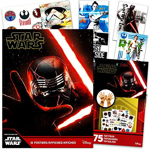 Star Wars Poster Book Super Set with Stickers - 12 Star Wars Posters, with 75 Star Wars Temporary Tattoos