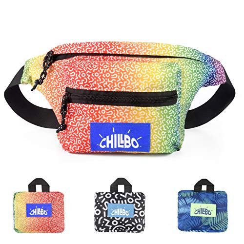 Chillbo Fanny Pack - Fanny Packs for Women and Waist Bags for Men (Rainbow)