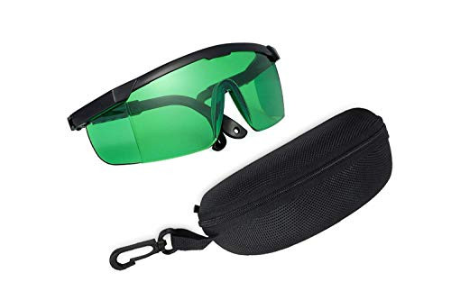 LED Grow Light Glasses for Color Correction and Safety, LED Light Eye Protection for Indoor Hydroponics, Gardens, Greenhouses, Protective Eyewear Anti UV, IR Rays, Glasses Case Included