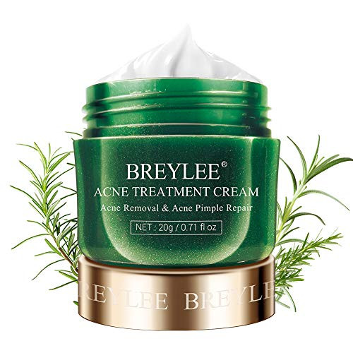 Acne Treatment Cream, BREYLEE Tea Tree Oil Acne Cream for Clearing Severe Acne, Breakout, Remove Pimple and Repair Skin (20ml,0.7oz) Acne Treatment Cream, BREYLEE Tea Tree Oil Acne Cream for Clearing Severe Acne, Breakout, Remove Pimple and Repair Skin (20ml,0.7oz)
