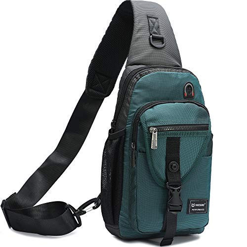 Nicgid Sling Bag Chest Shoulder Backpack Crossbody Bags for iPad Tablet Outdoor Hiking Men Women