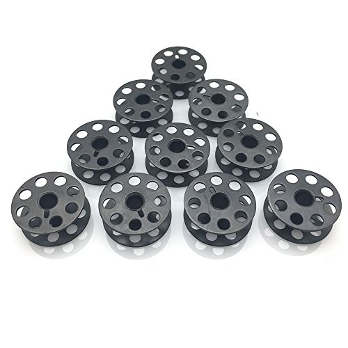 YEQIN 10 pcs LARGE BLACK BOBBIN M SIZE WALKING FOOT FIT SINGER JUKI CONSEW BROTHER #18034