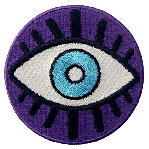 Evil Eye Embroidered Badge Iron On Sew On Patch
