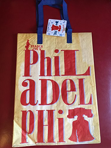 Trader Joes Philadelphia Theme Reusable Bag- Grocery Shopping Tote (One Bag)