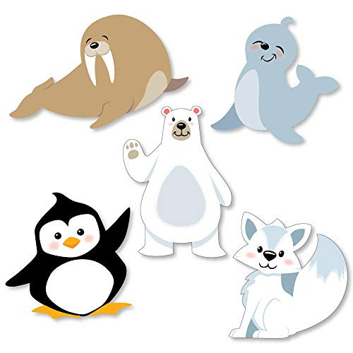 Big Dot of Happiness Arctic Polar Animals - DIY Shaped Winter Baby Shower or Birthday Party Cut-Outs - 24 Count Big Dot of Happiness Arctic Polar Animals - DIY Shaped Winter Baby Shower or Birthday Party Cut-Outs - 24 Count
