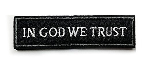 in God We Trust Tactical Morale Hook and Loop Patch (Black)