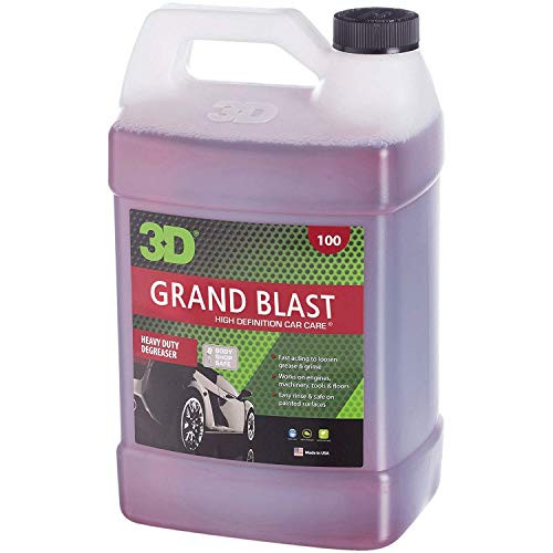 3D Grand Blast Engine Degreaser - 1 Gallon | Heavy Duty Industrial Cleaner & Degreaser | Removes Grease & Oil | Non Toxic & Biodegradable | Made in USA | All Natural | No Harmful Chemicals