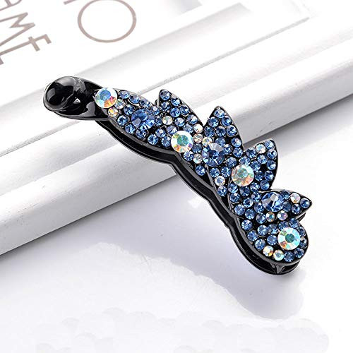 DAWEIF Crystal Rhinestone Banana Hair Clip Ponytail Clip Barrette Hairpin for Women Hair Jewelry Accessories DAWEIF Crystal Rhinestone Banana Hair Clip Ponytail Clip Barrette Hairpin for Women Hair Jewelry Accessories
