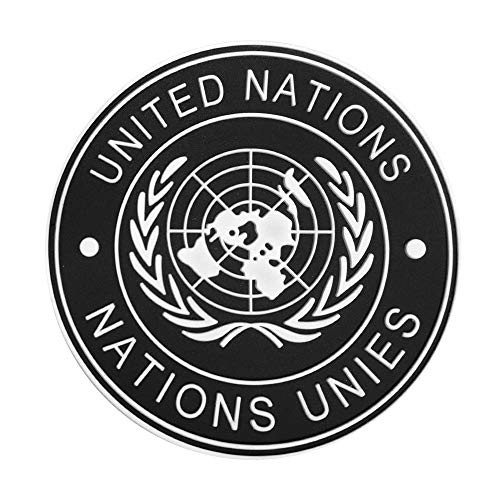 Morton Home UN United Nations U.N. Badge PVC Tactical Army Airsoft Patch (Black)