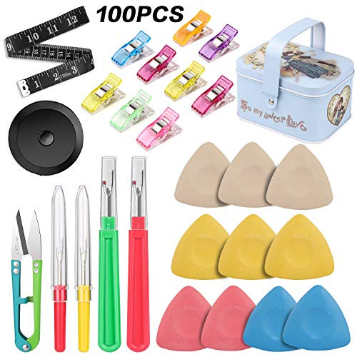 Tailors Chalk,Sewing Quilting Clips and Seam Ripper,Sewing Tools kit