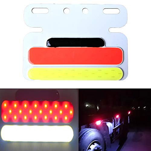 TIDO 24V Submersible Marker Lights,Trailer Truck Side Lights,Super Bright LED Turn Signal light for Tractor,Cargo,Car Carrier Trailer,Heavy Trailer and More,4Pcs (Red)