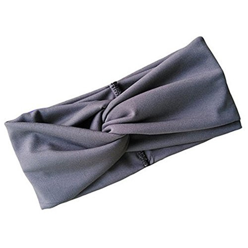 DAWEIF Women's Headbands,Functional Cotton Turban Twist Knot Head Wrap Headband Cross Elastic Hair Band Accessories