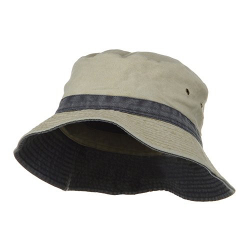 e4Hats.com Big Size Reversible Bucket Hats - Khaki Navy XL-2XL
