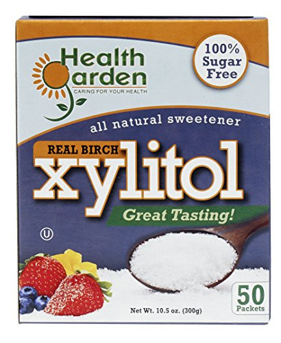 Health Garden Birch Xylitol Sweetener - Non GMO - Kosher - Made in the U.S.A. - Keto Friendly (50 Packets)