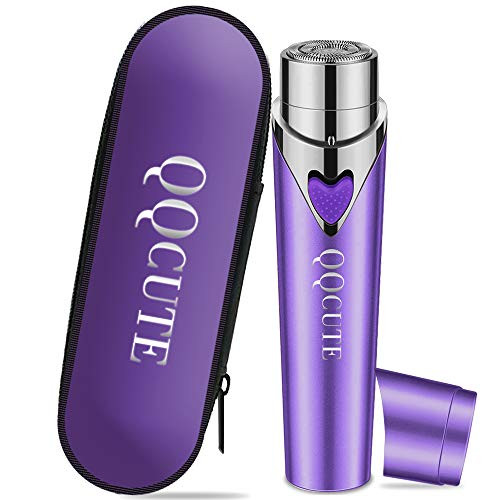 QQcute Facial Hair Removal for Women, Waterproof Facial Hair Remover Women's Painless Peach Fuzz Trimmer Shaver for Face Upper Lip Chin Cheeks - Purple QQcute Facial Hair Removal for Women, Waterproof Facial Hair Remover Women's Painless Peach Fuzz Trimmer Shaver for Face Upper Lip Chin Cheeks - Purple