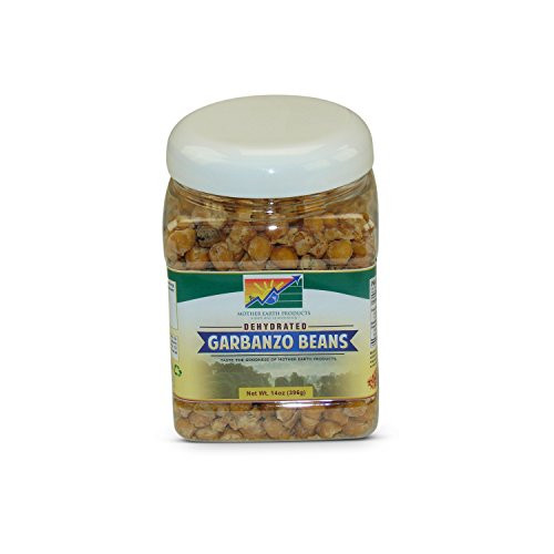 Mother Earth Products Dehydrated Fast Cooking Garbanzo Beans, quart Jar, 14 Ounce (Pack of 1) (Quart Size)
