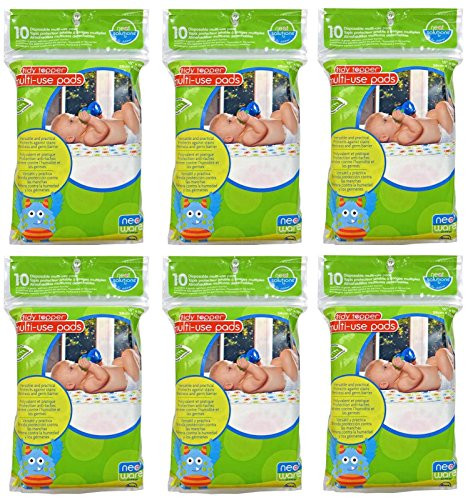 Neat Solutions Tidy Topper Multi-Use Disposable Pads 60 Count, 15" x 19"