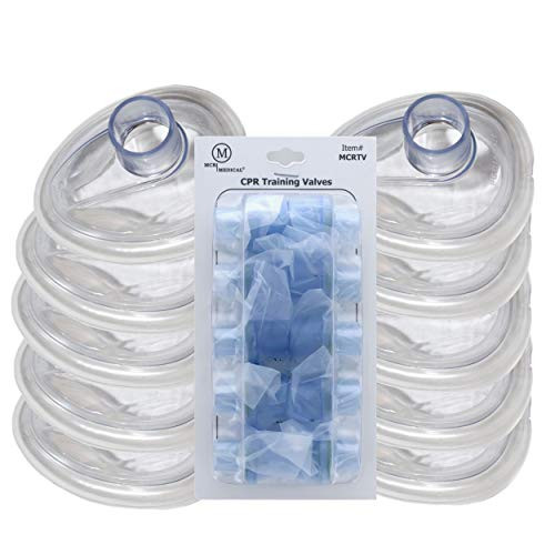 MCR Medical Supply MCRTM-I PVC Training CPR Pocket Resuscitator Face Masks and Valves, Infant (Pack of 10)