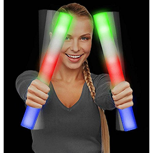 Fun Central V11 LED Foam Light Stick Baton Supreme - Multicolor Color Changing
