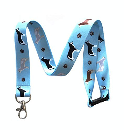 Siberian Husky Dog Breed Print Break Away Lanyard Key Chain Id Badge Holder Siberian Husky Dog Breed Print Break Away Lanyard Key Chain Id Badge Holder