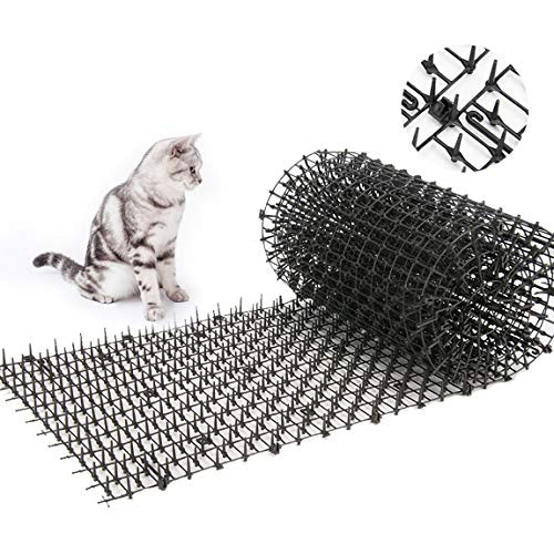 Toopify Garden Cat Scat Spike Mat, Anti-Cats Network Digging Stopper Prickle Strip Home Spike Deterrent Mat 78"x11" Toopify Garden Cat Scat Spike Mat, Anti-Cats Network Digging Stopper Prickle Strip Home Spike Deterrent Mat 78"x11"
