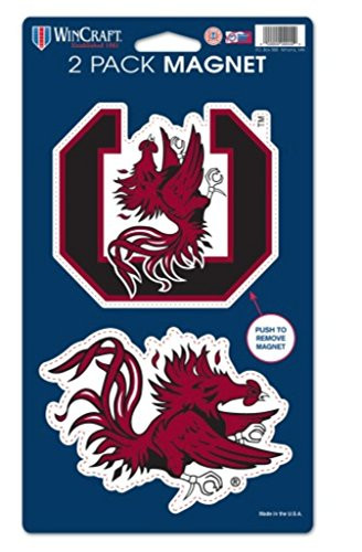 WinCraft NCAA University of South Carolina Gamecocks 2-Pack Die Cut Magnet Set