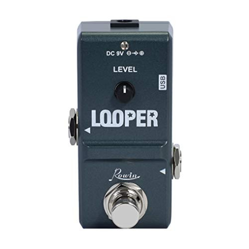 Rowin Tiny Looper Electric Guitar Effect Pedal 10 Minutes of Looping Unlimited Overdubs 