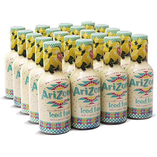 Arizona Lemon Tea, Made with Premium Black Tea & Real Sugar, 16.9 Ounce Plastic Bottles (Pack of 20) Arizona Lemon Tea, Made with Premium Black Tea & Real Sugar, 16.9 Ounce Plastic Bottles (Pack of 20)